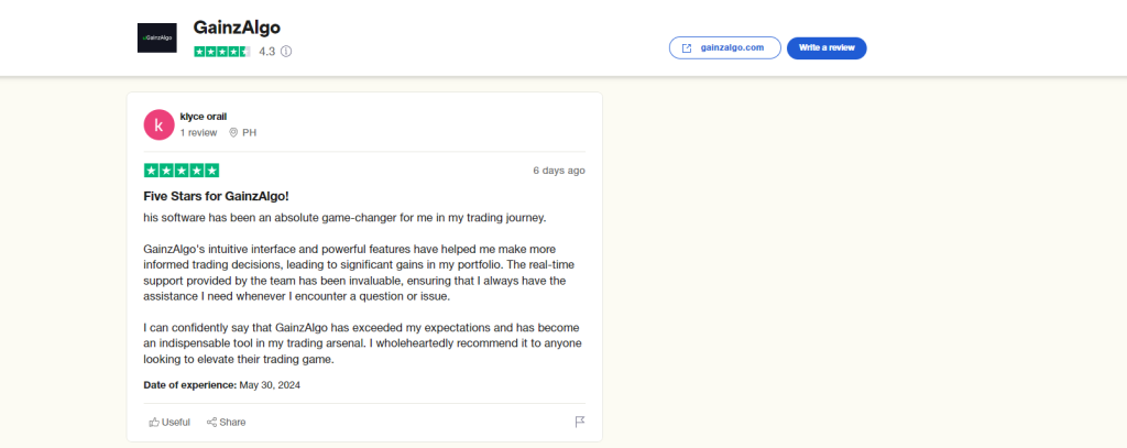 GainzAlgo review